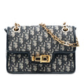 Oblique Canvas CD Lock Chain Flap Crossbody