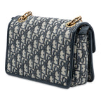 Oblique Canvas CD Lock Chain Flap Crossbody