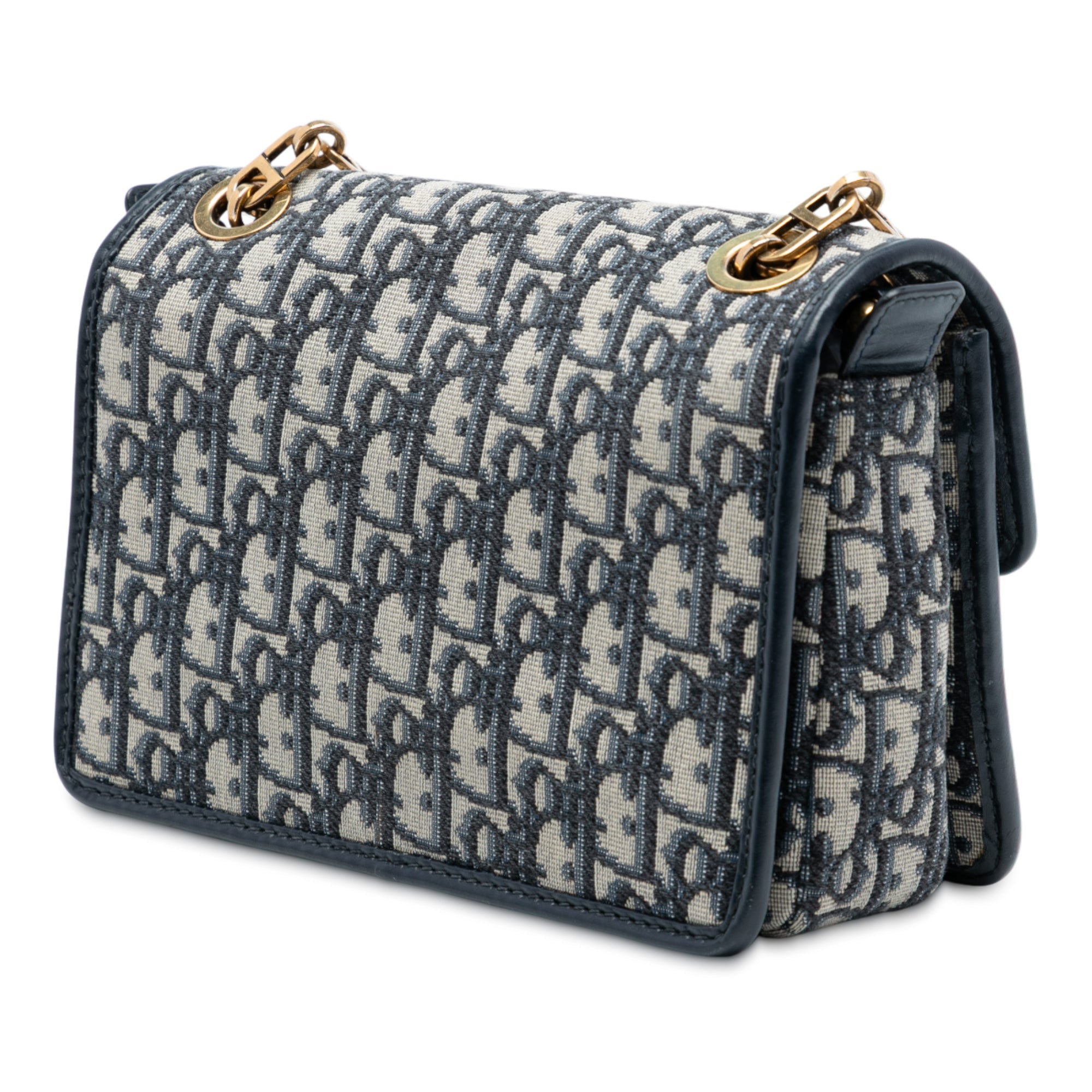 Oblique Canvas CD Lock Chain Flap Crossbody