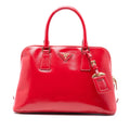 Medium Saffiano Vernice Promenade Satchel