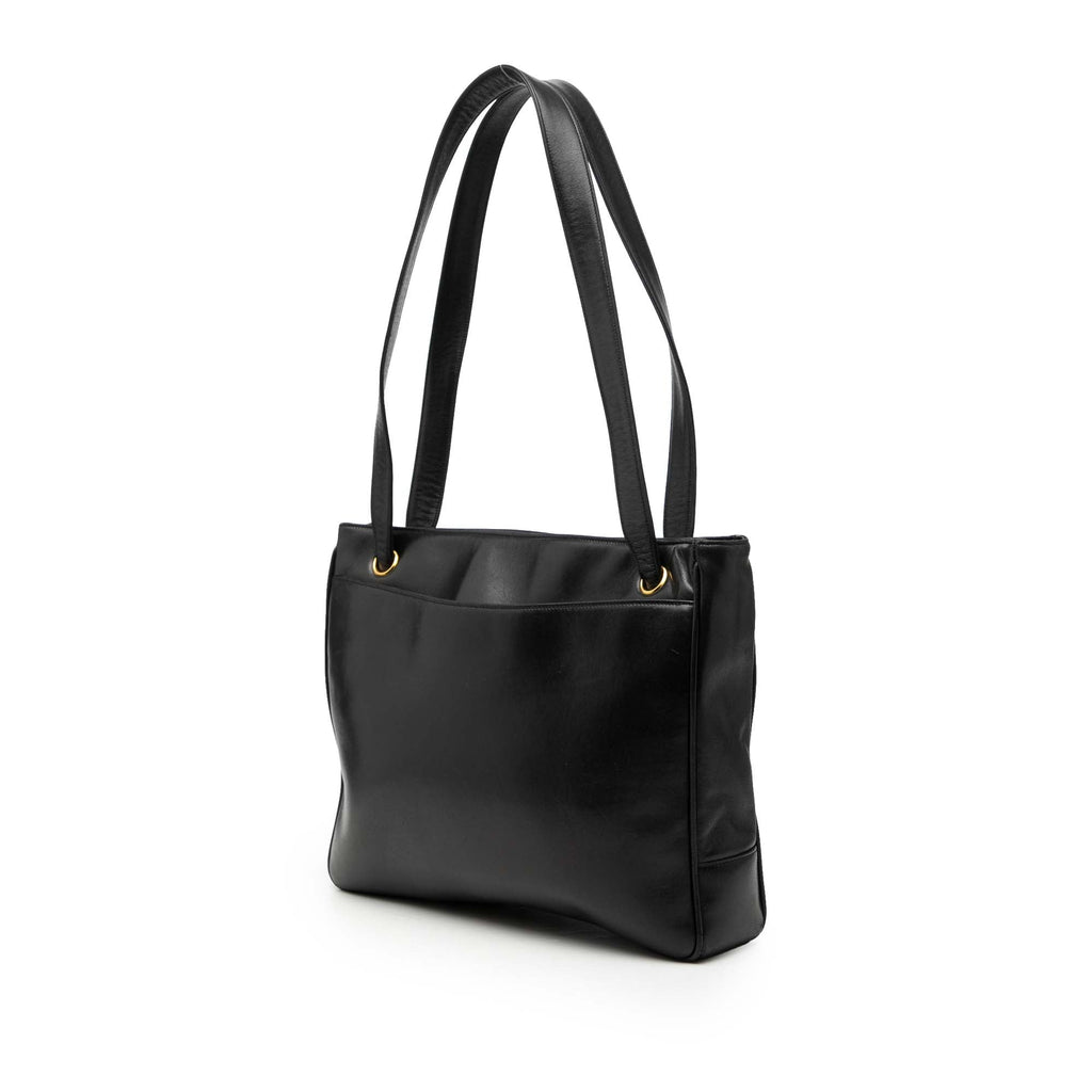 Lambskin CC Studded Logo Tote