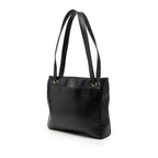 Lambskin CC Studded Logo Tote