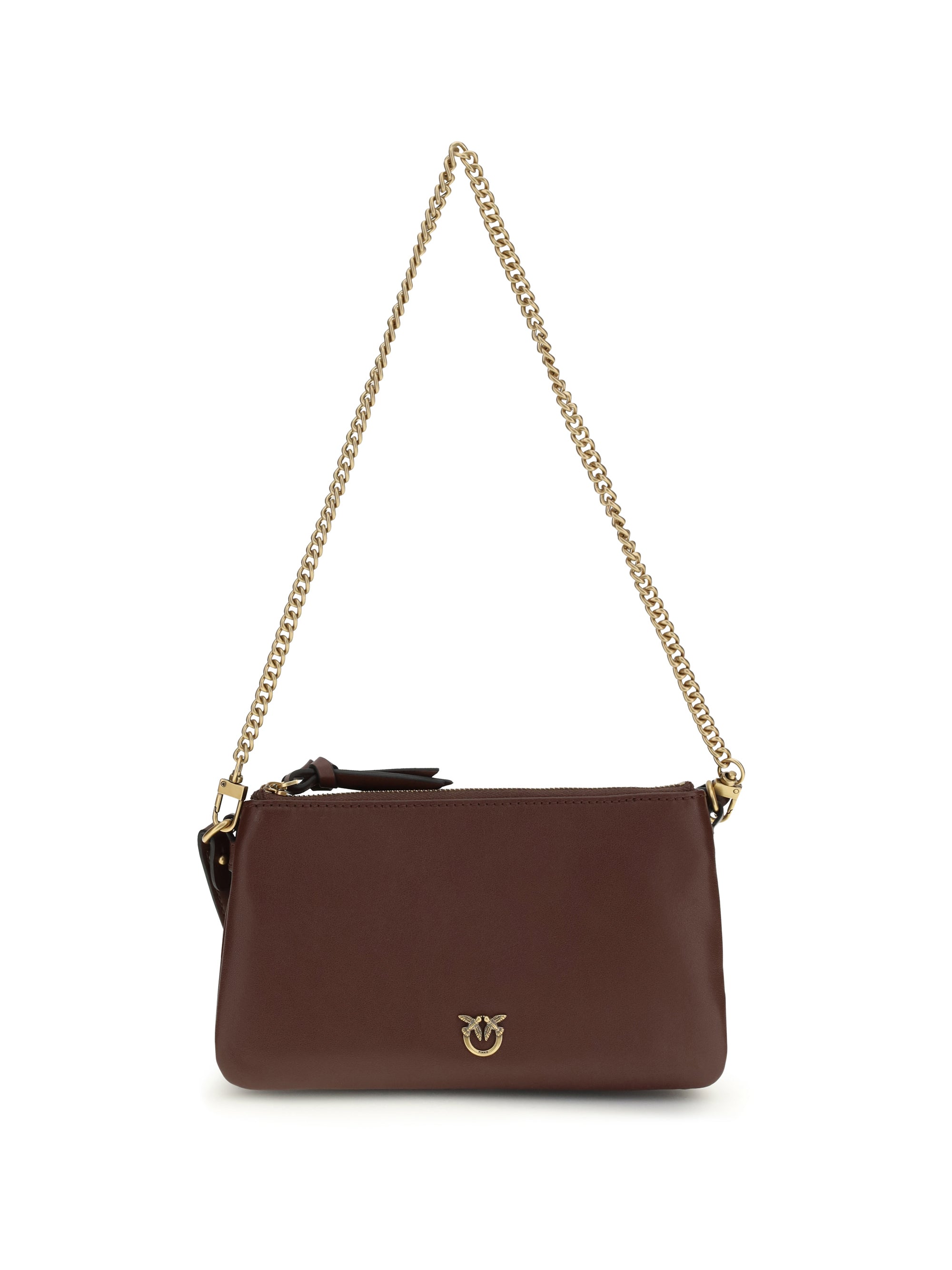 Pinko Double Shoulder Bag — Brown