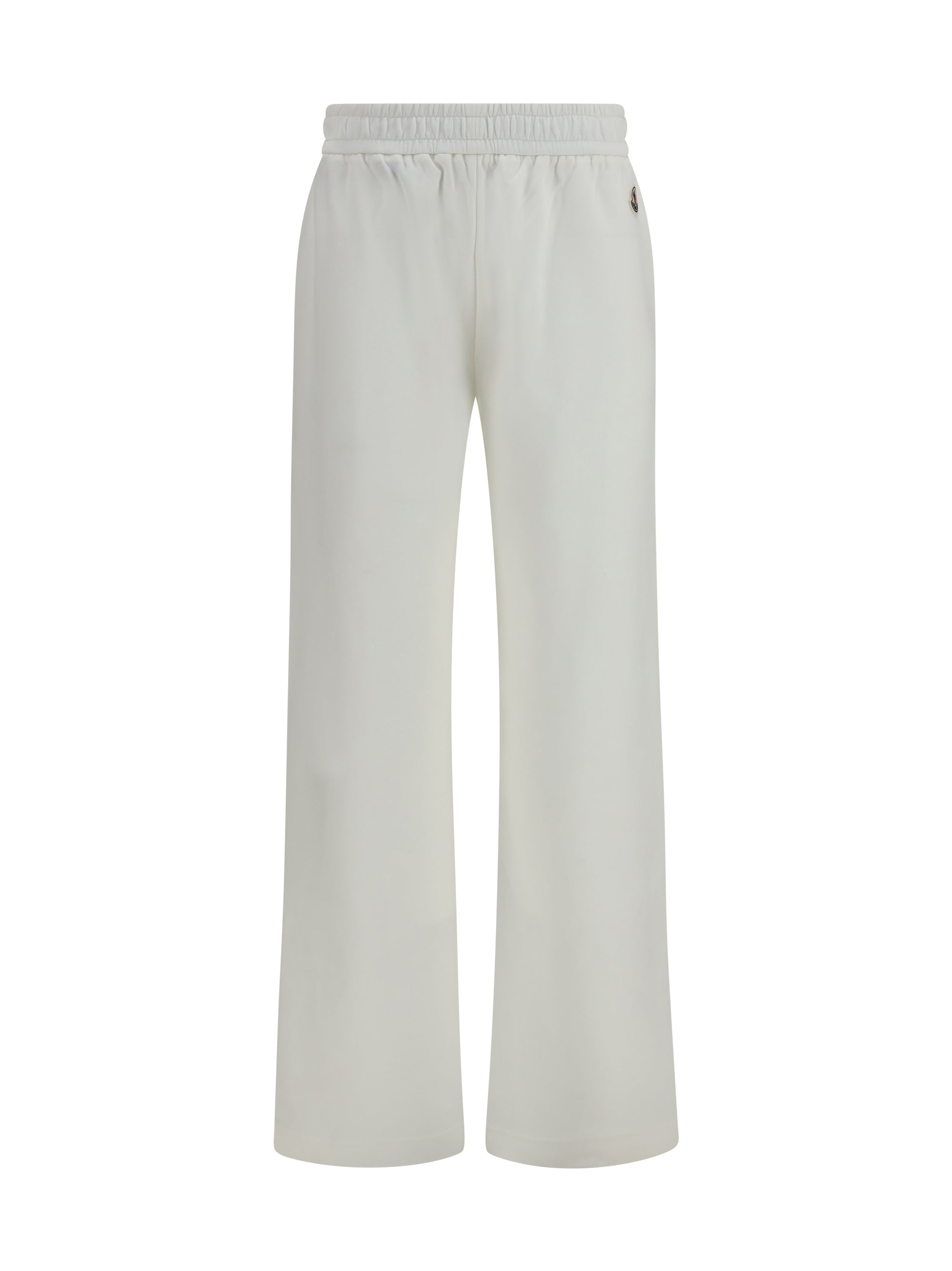 Moncler Logo-Appliqué Cotton-Blend Joggers — White