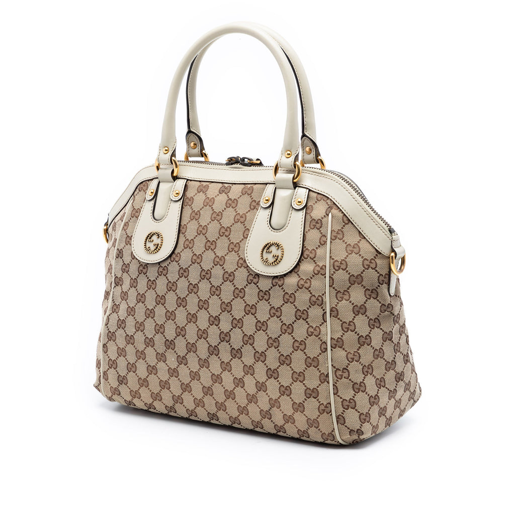 GG Canvas Scarlett Satchel