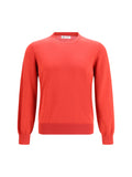 Brunello Cucinelli Cotton Crewneck Sweater — Red