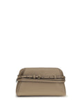 Moschino Belt-Detail Clutch — Beige