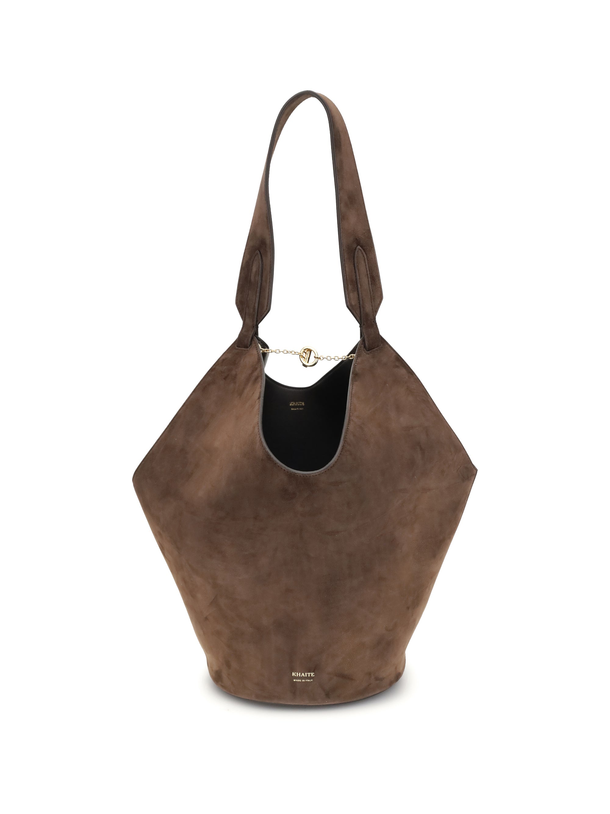 Bolso de hombro Khaite Lotus — Marrón