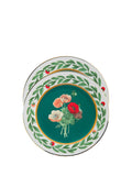 La Double J Hand-Painted Porcelain Dessert Plate — Teal