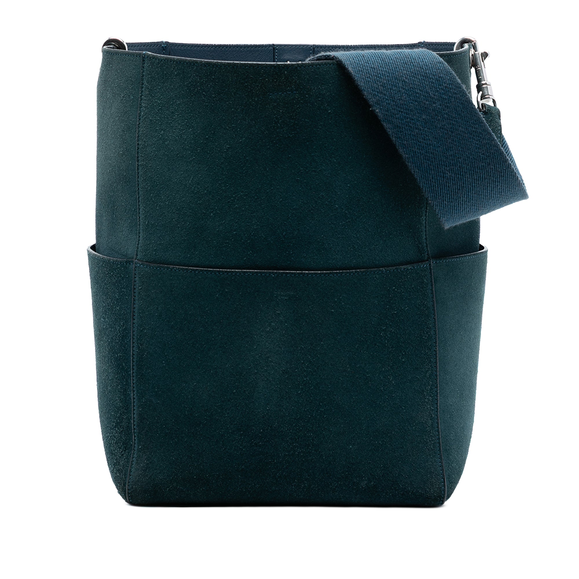 Medium Suede Seau Sangle Bucket Bag