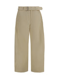 Pantalones anchos de algodón de Magda Butrym — Beige