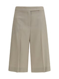 Max Mara Umile Bermuda Shorts — Beige