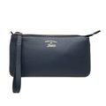 Pebbled Leather Swing Wristlet Pouch