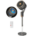 46" Silent Pedestal Fan with 8 Speeds, Remote Control & 12H Timer, 20 dB, Grey