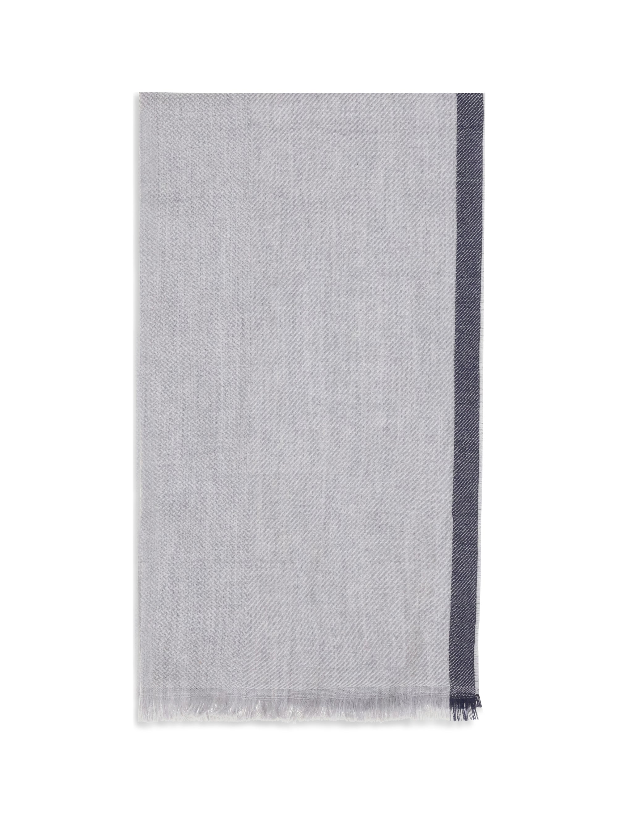 Brunello Cucinelli Cashmere Scarf — Gray