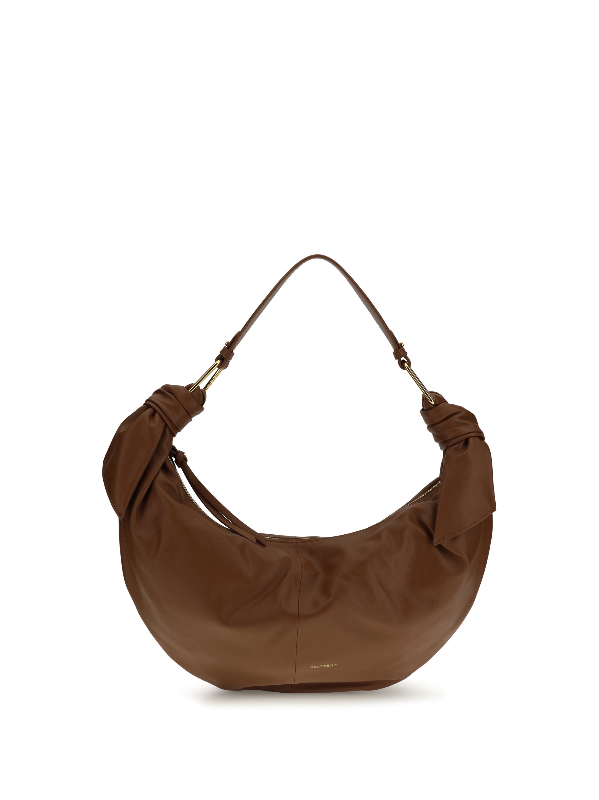 Coccinelle Furoshiki Shoulder Bag — Brown