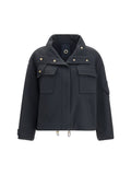 Giorgio Armani Caban Coat — Black