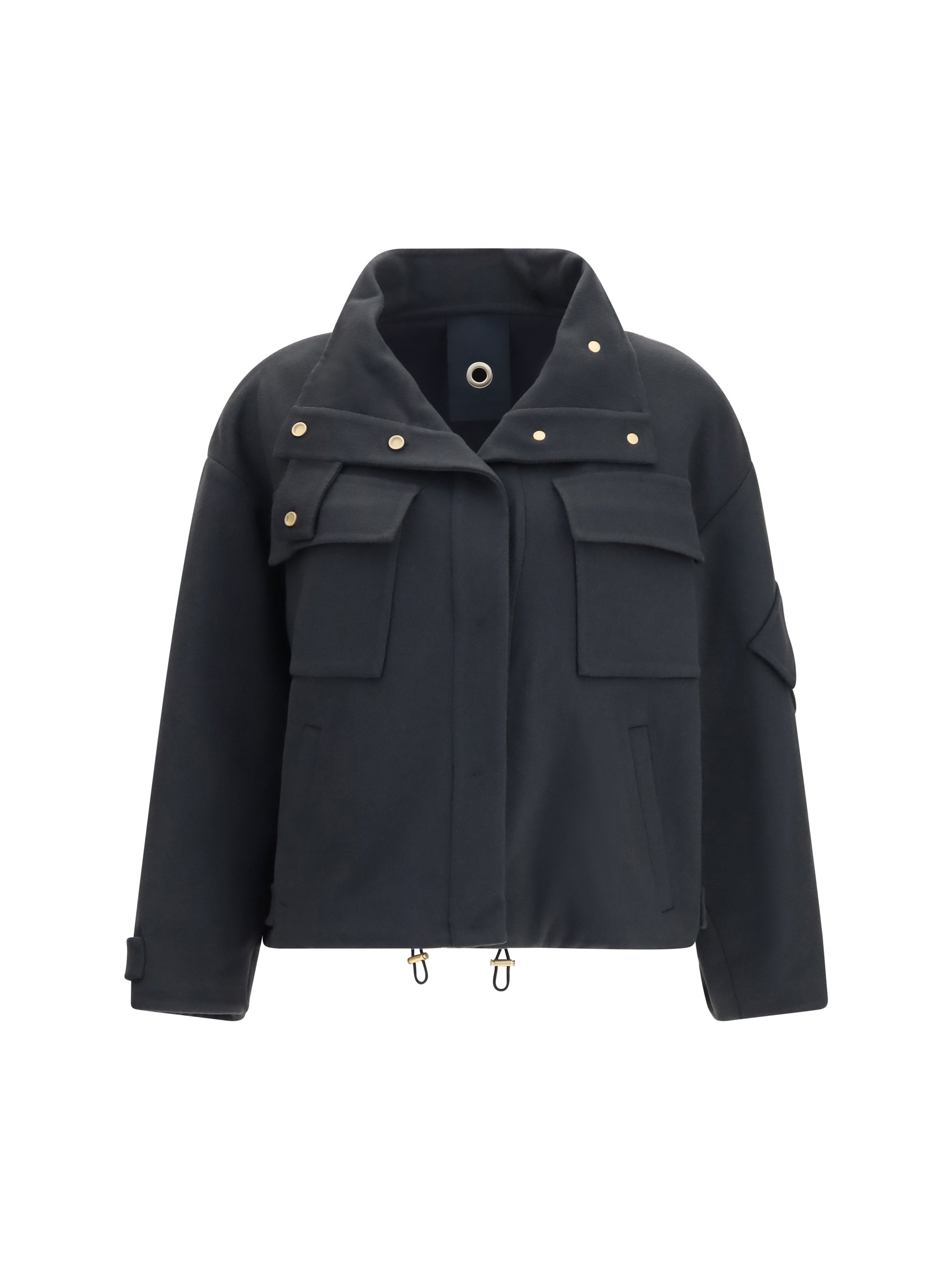 Giorgio Armani Caban Coat — Black