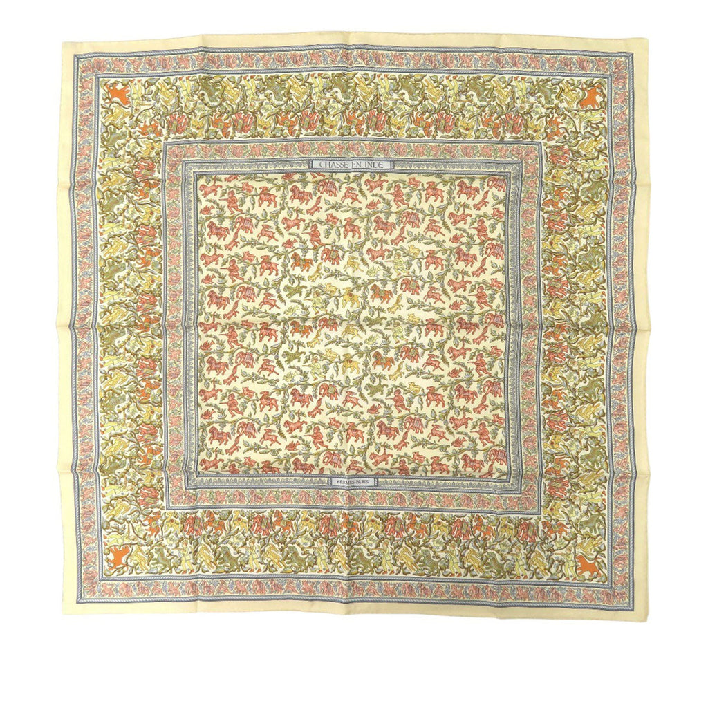 Chasse En Inde Silk Scarf 90
