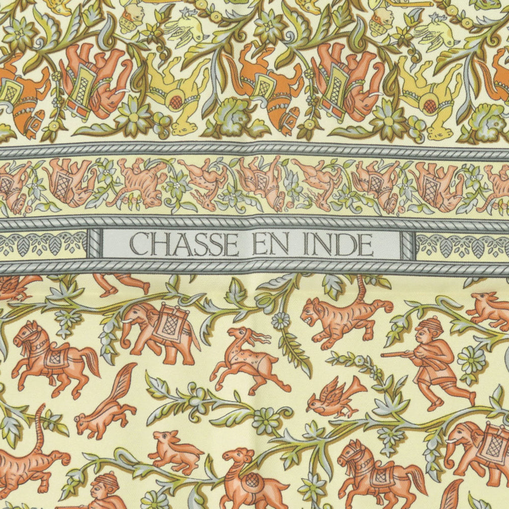 Chasse En Inde Silk Scarf 90