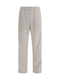 GCDS Logo Pinstripe Trousers — Beige