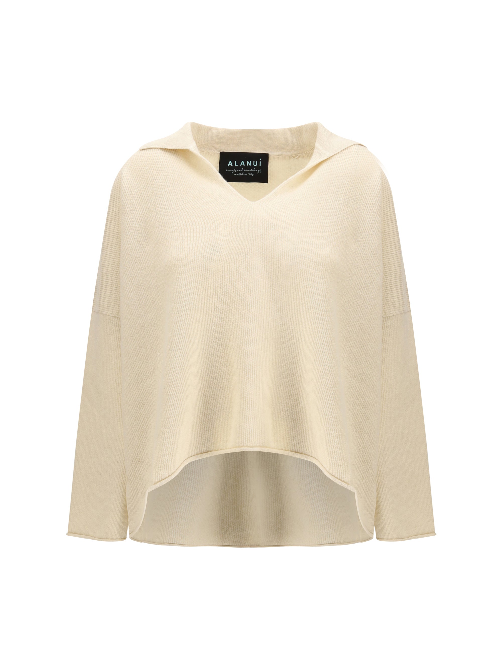 Alanui Polo Collar Sweater — Beige