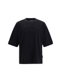 Palm Angels Embroidered Curved Logo T-Shirt — Black