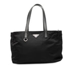 Saffiano Trimmed Tessuto Tote