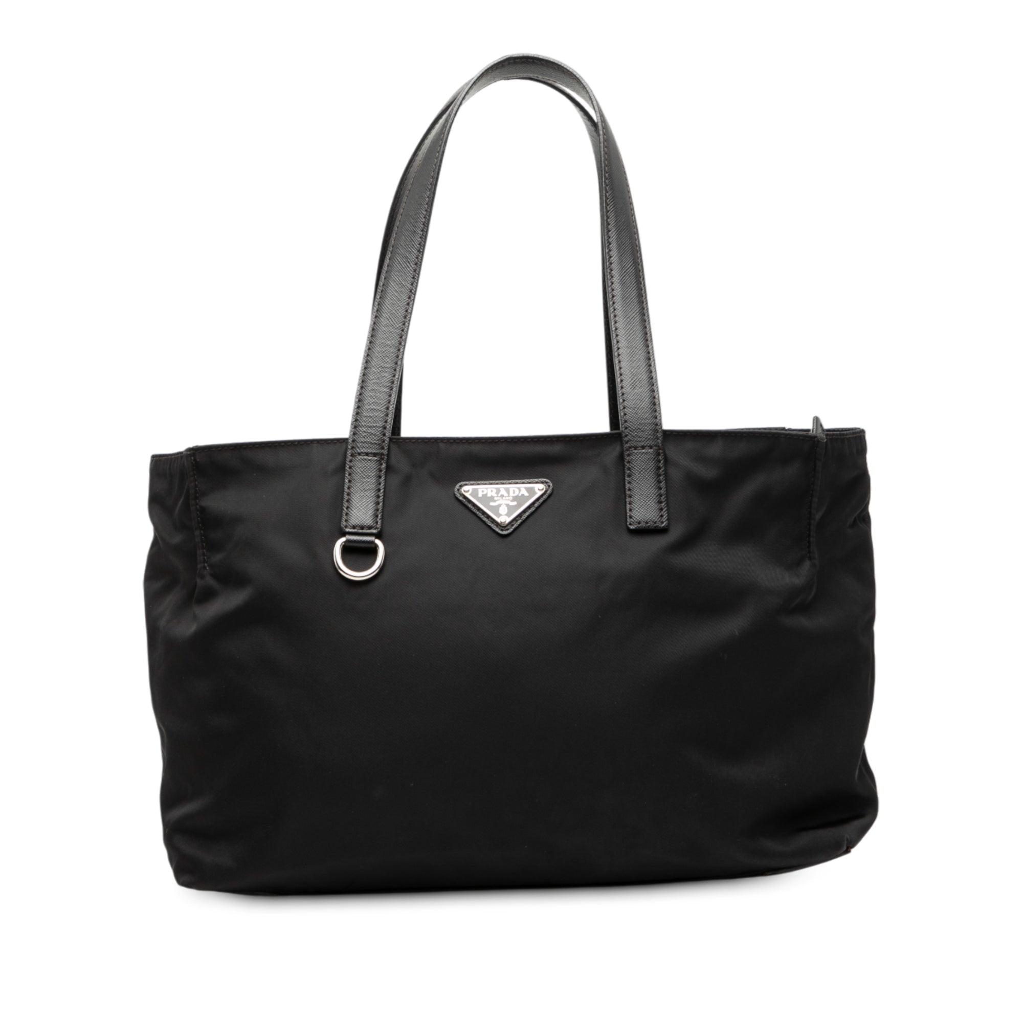 Saffiano Trimmed Tessuto Tote