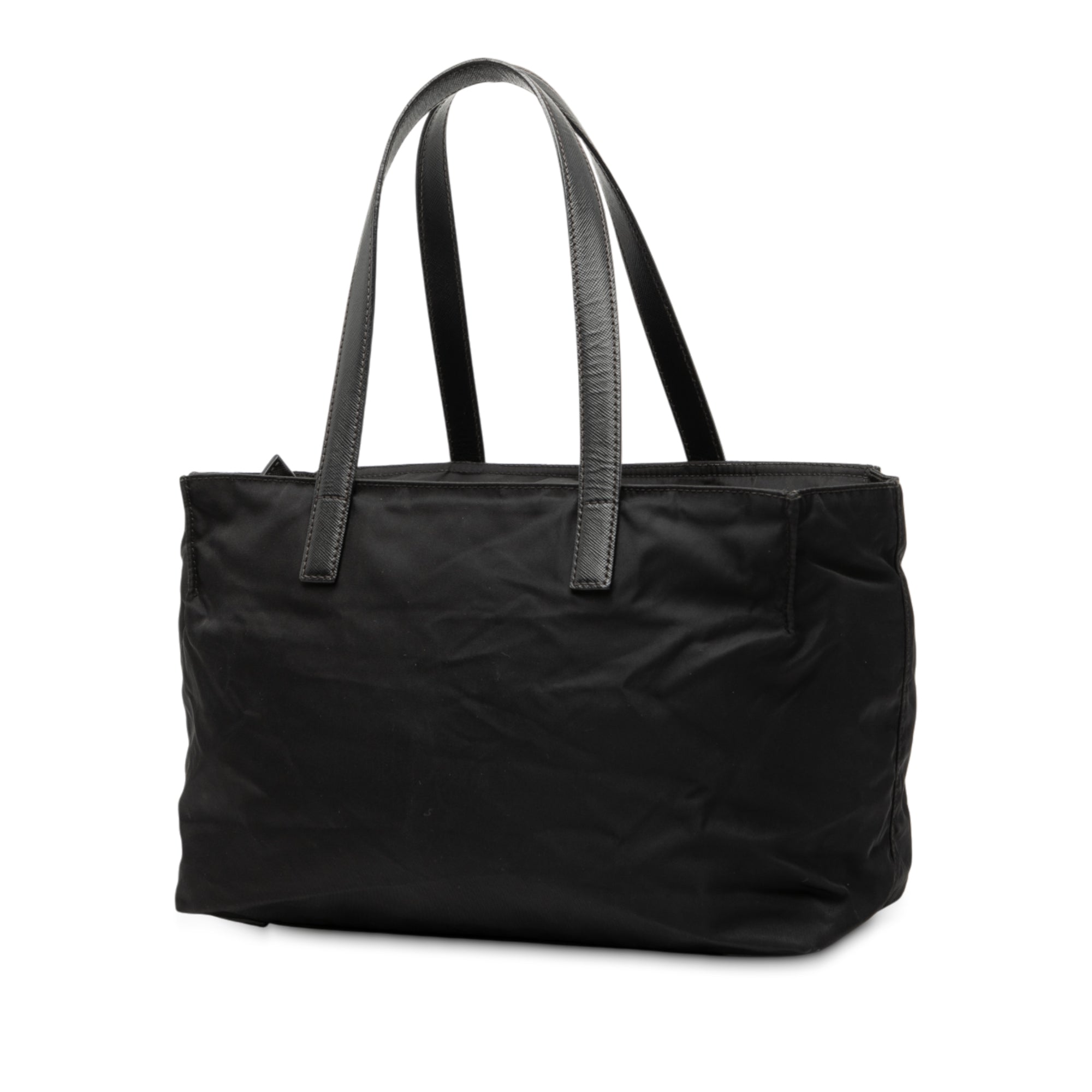 Saffiano Trimmed Tessuto Tote