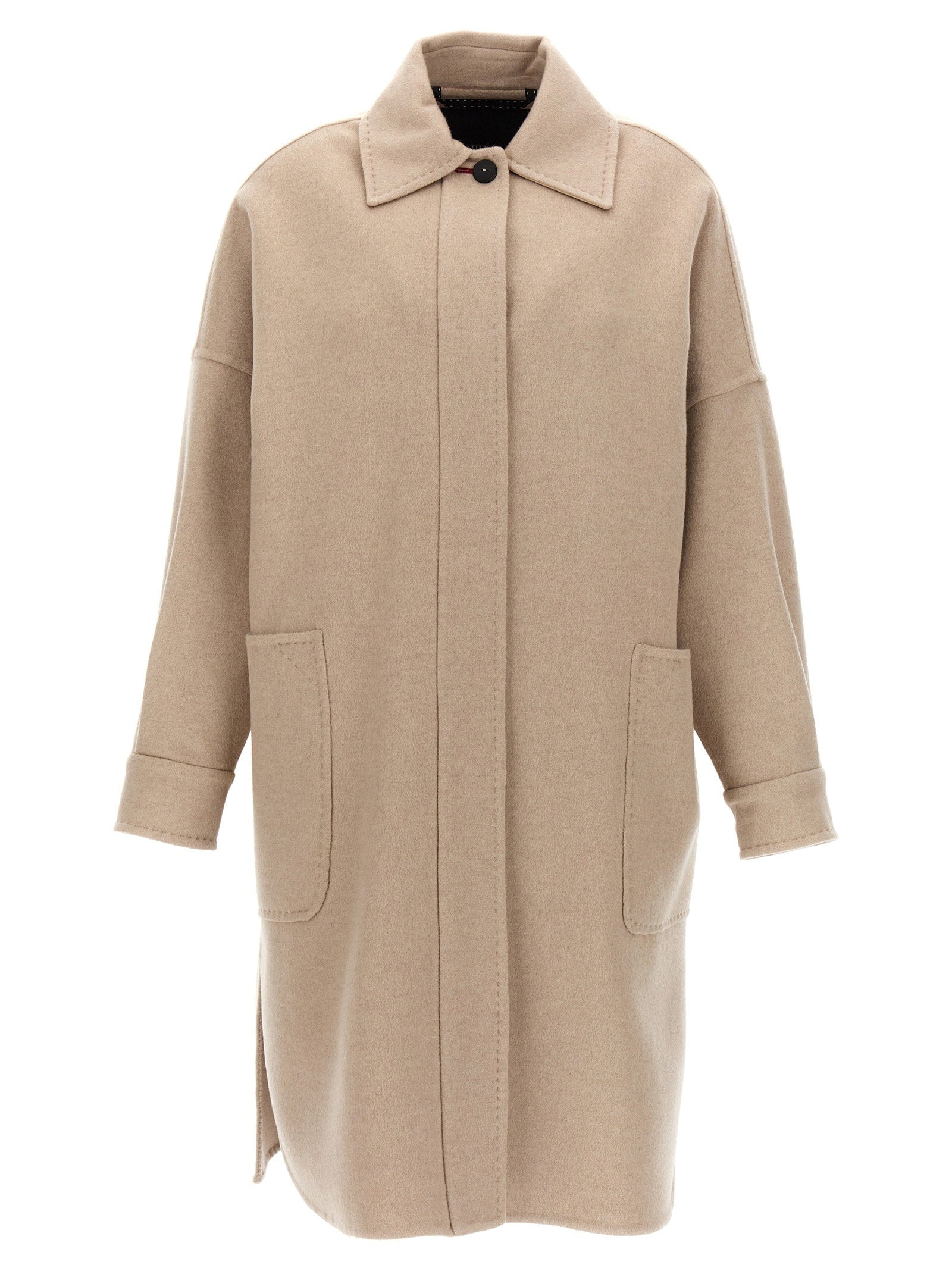 Max Mara Double Cashmere Coat — Beige
