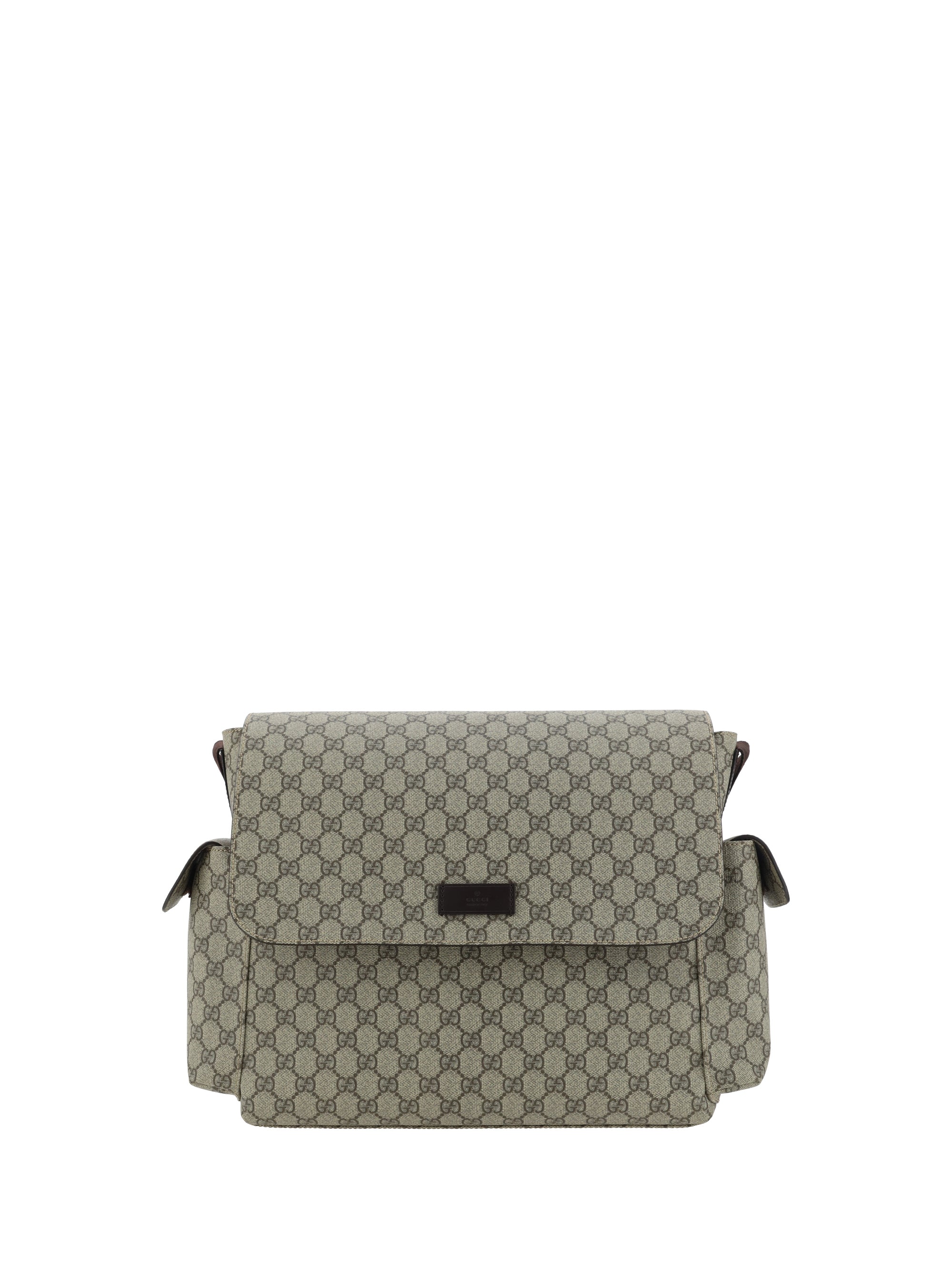 Gucci GG Supreme Jacquard Shoulder Bag — Beige