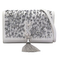 Beaded Calfskin Monogram Kate Tassel Wallet on Chain