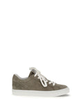 Brunello Cucinelli Suede with Precious Loop Sneaker — Gray