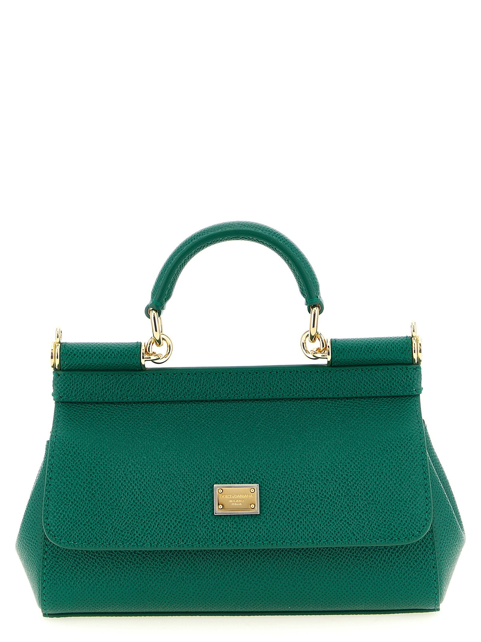Dolce & Gabbana Sicily Top Handle Bag — Green