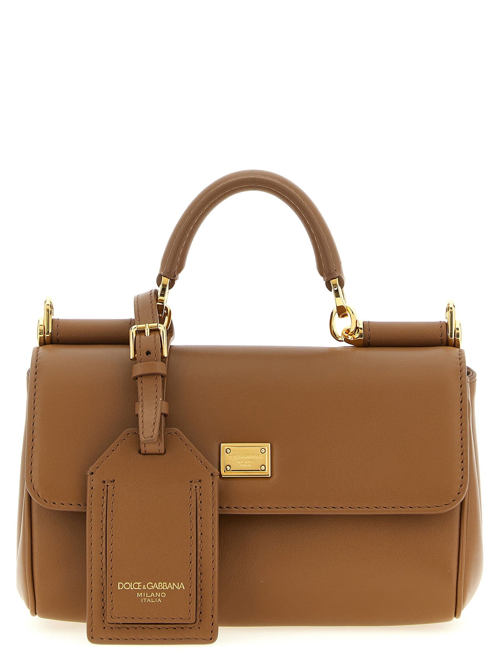 Dolce & Gabbana Top Handle Bag — Cognac