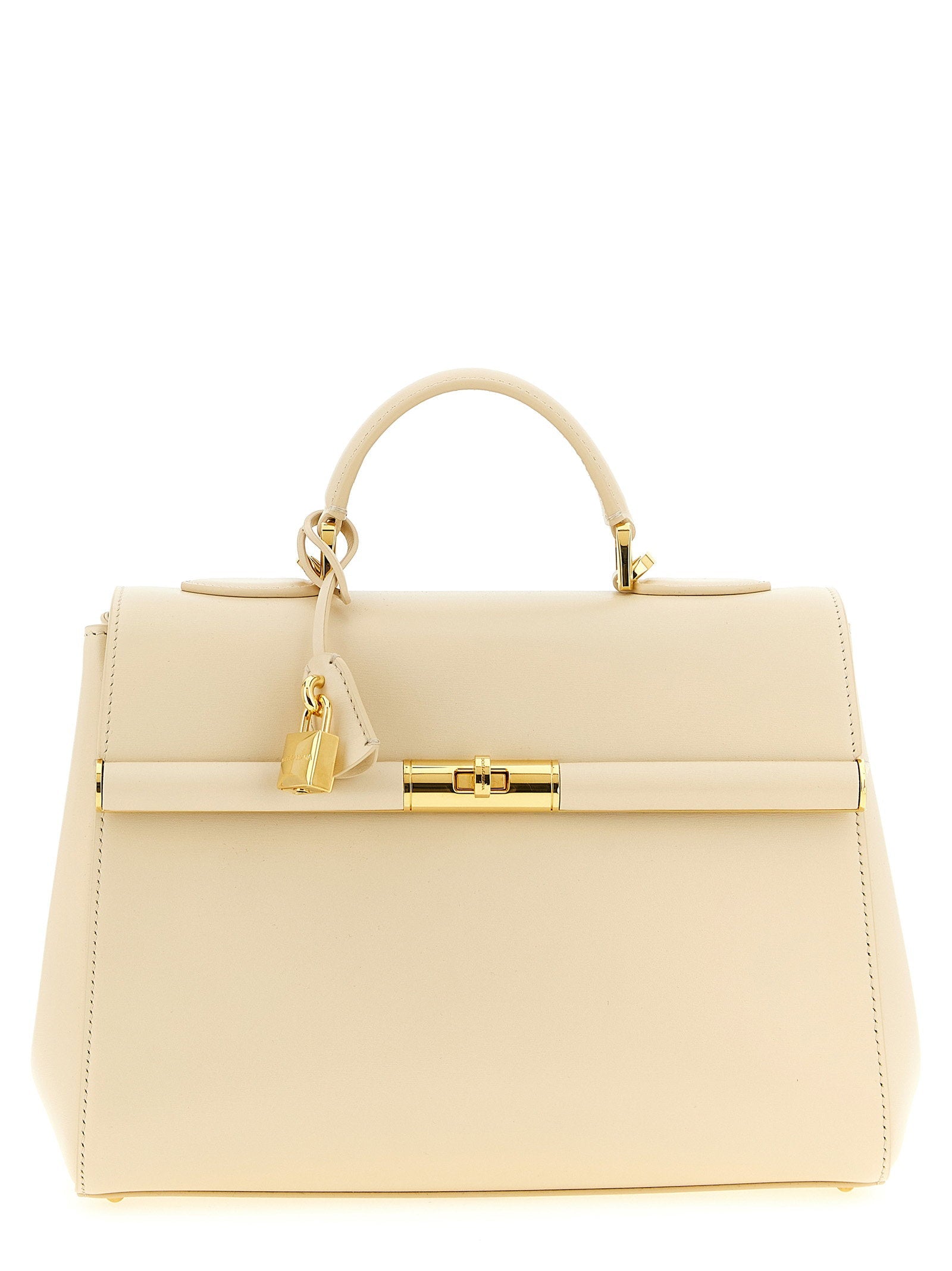 Dolce & Gabbana Marlene Top Handle Bag — Cream
