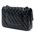Medium Classic Distressed Patent Double Flap