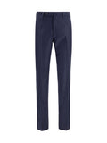 Germano Virgin Wool Trousers — Navy