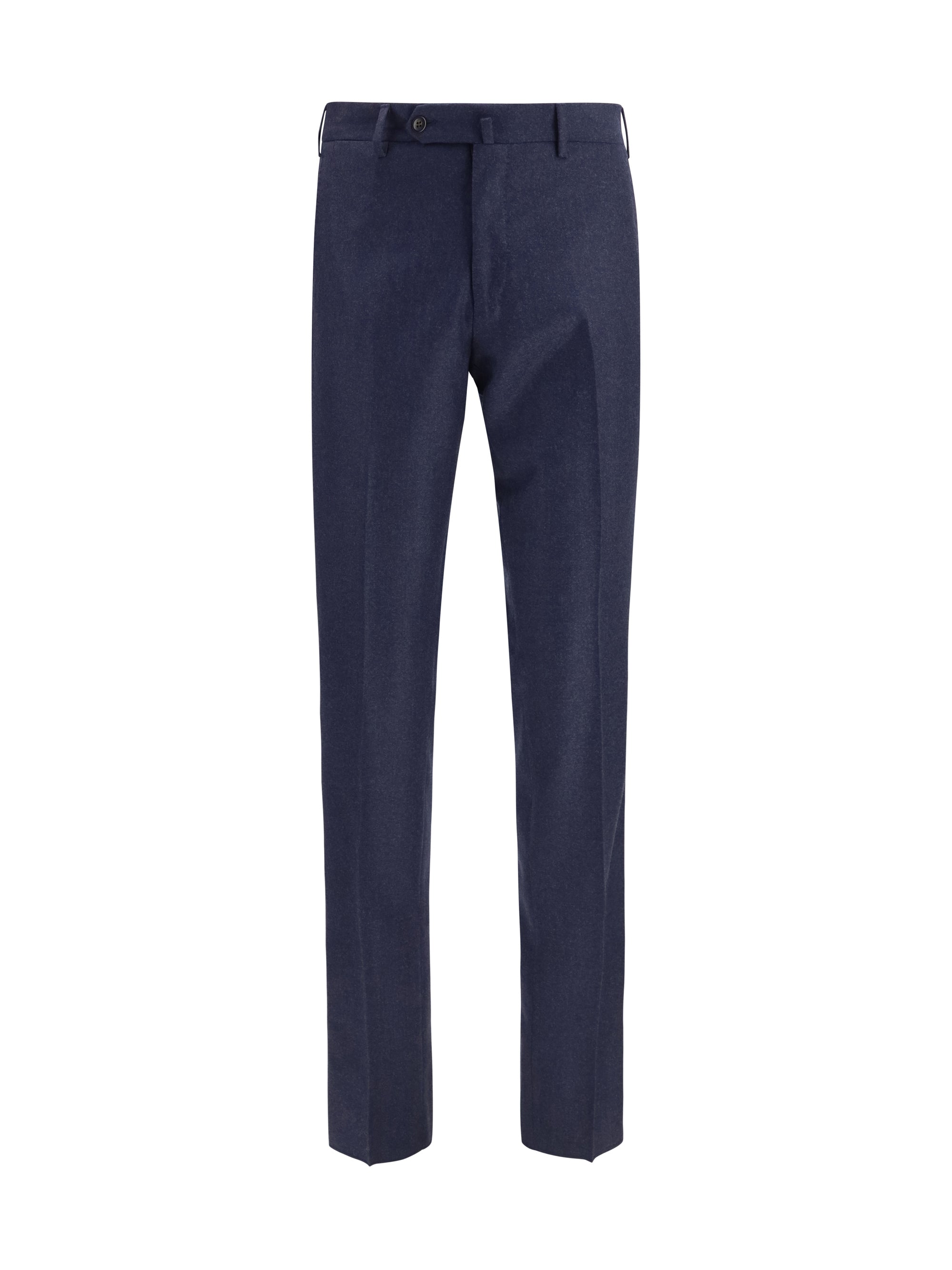 Germano Virgin Wool Trousers — Navy