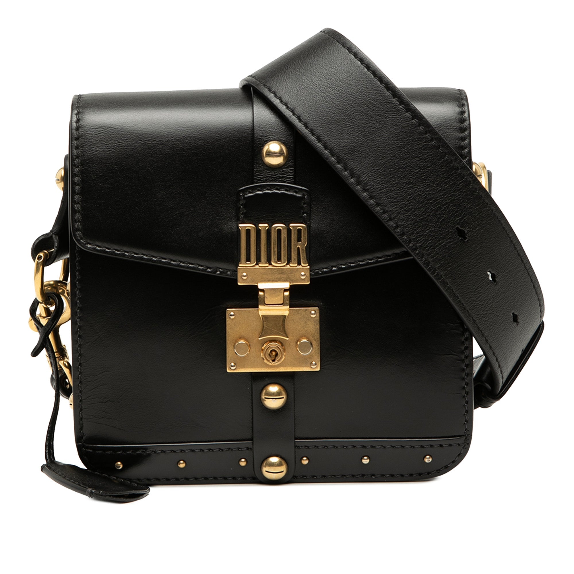 Leather DiorAddict Square Flap