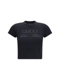 Gucci Logo Devoré T-Shirt — Black