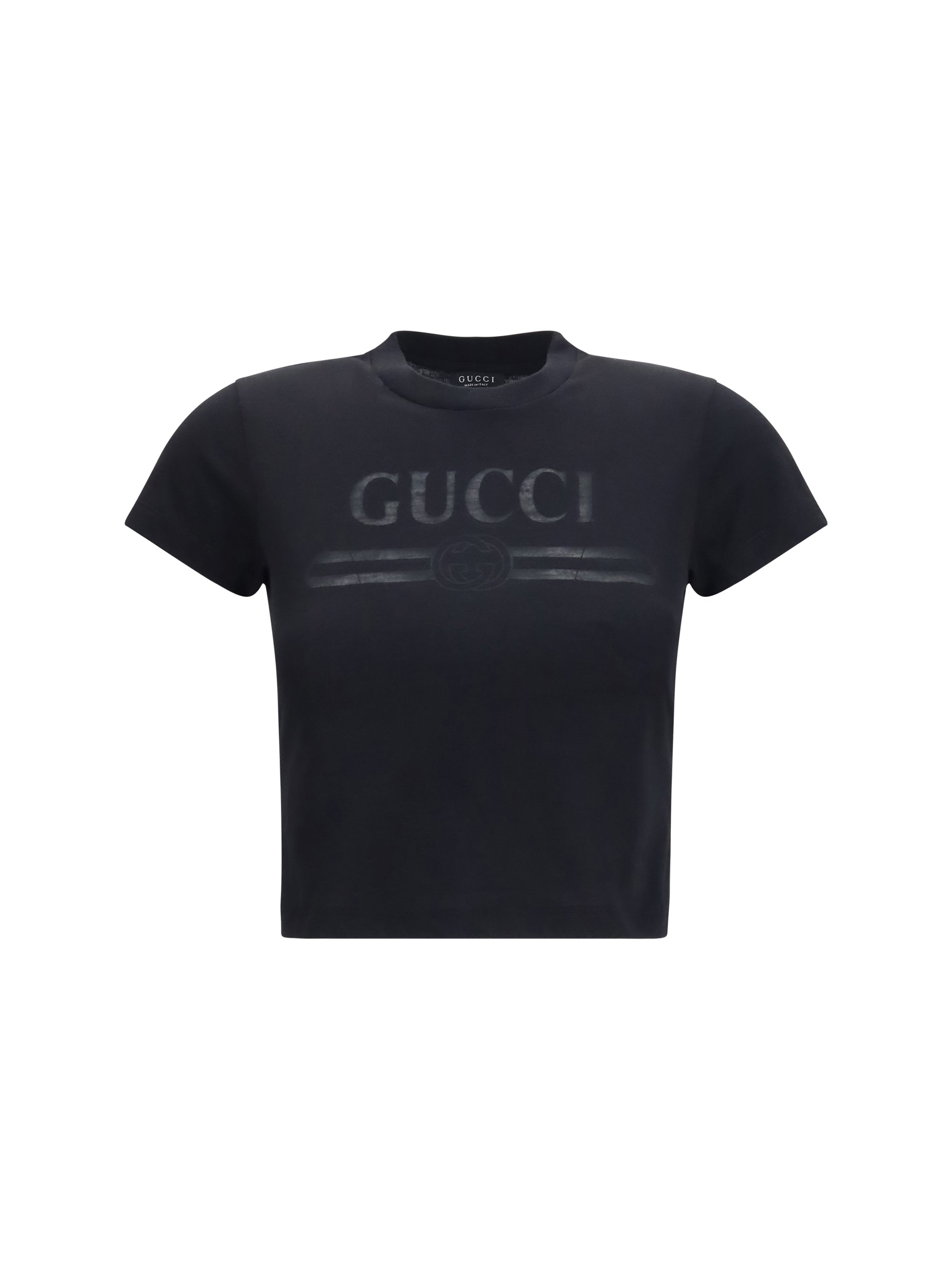 Gucci Logo Devoré T-Shirt — Black