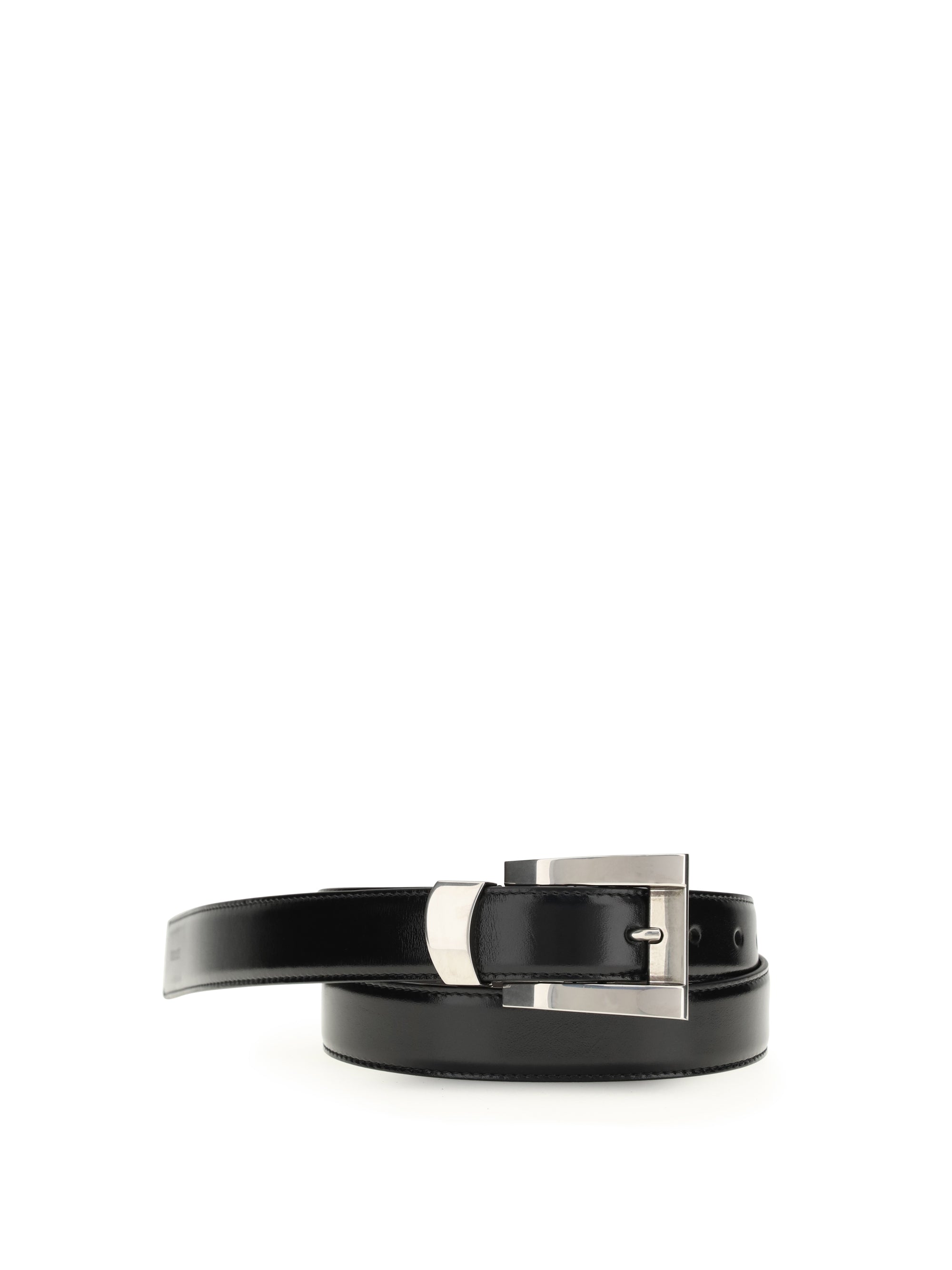 Versace Smooth Calf Leather Belt — Black