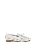 Fratelli Rossetti Woven Perforated Leather Loafer — White