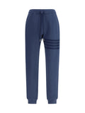 Thom Browne Three-Stripe Cotton Joggers — Navy