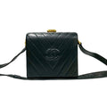 CC Chevron Lambskin Box Crossbody