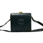 CC Chevron Lambskin Box Crossbody
