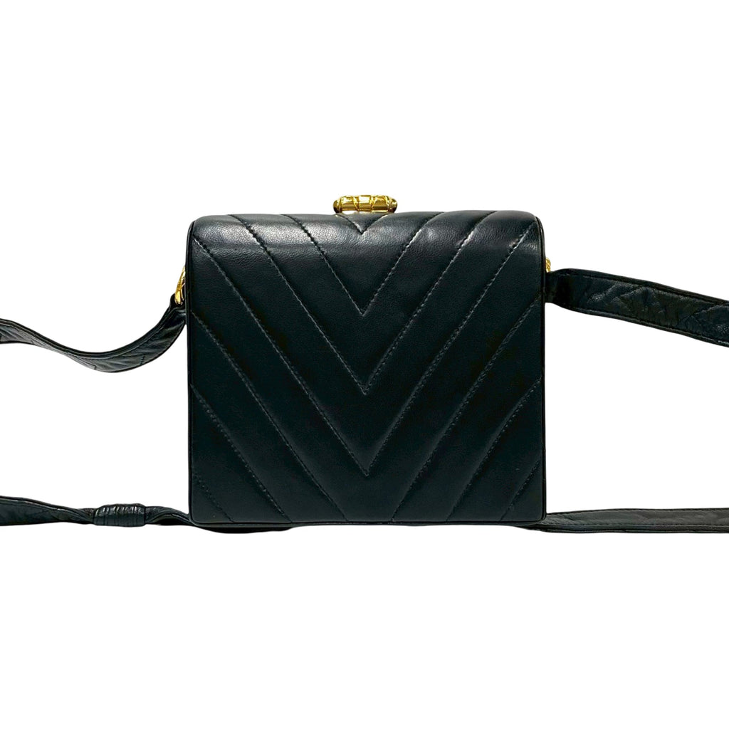 CC Chevron Lambskin Box Crossbody