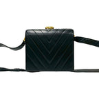 CC Chevron Lambskin Box Crossbody